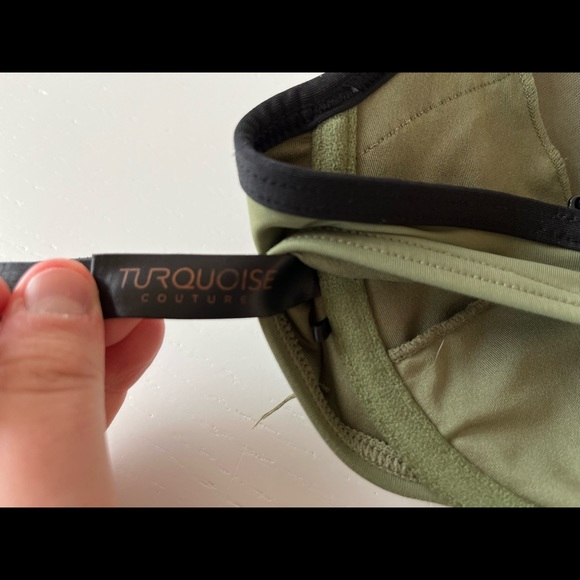 Turquoise Couture Bikini Top - Picture 3 of 4